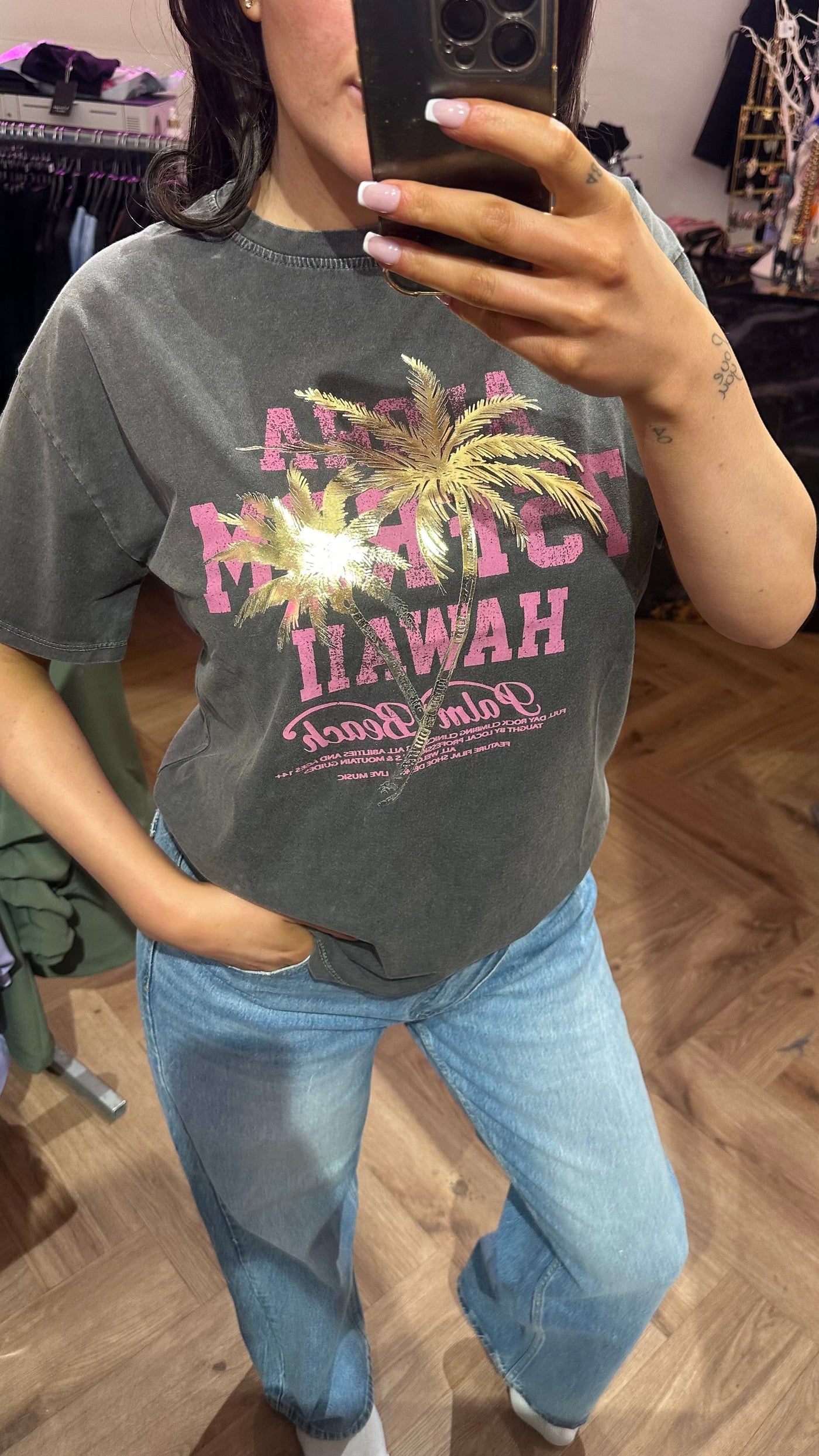 miami beach shirt grey